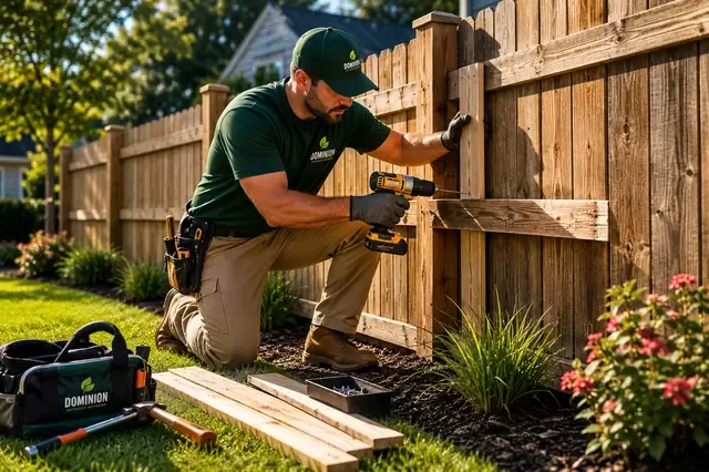 Fence repair and outdoor property maintenance