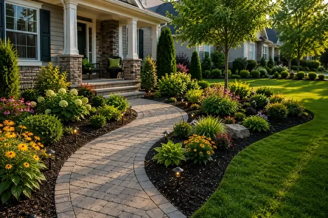 Luxury landscaping and garden beds